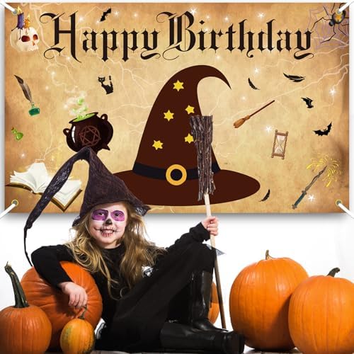 Wizard Birthday Backdrop Banners 6x36ft Party Decor Background