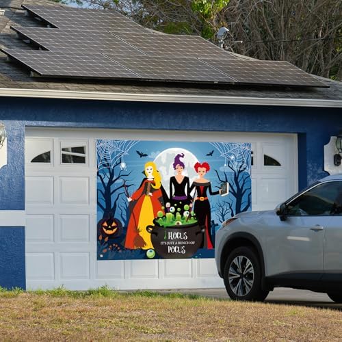 Halloween Car Decorations Kit Witch Themed Backdrop