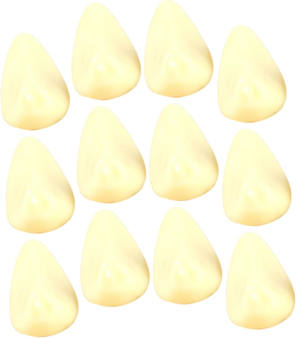 12pcs Realistic Garlic Clove PVC Posing Props for Photo Studio