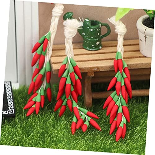 PRETYZOOM Realistic Chili Posing Props for Home and Photo Displays