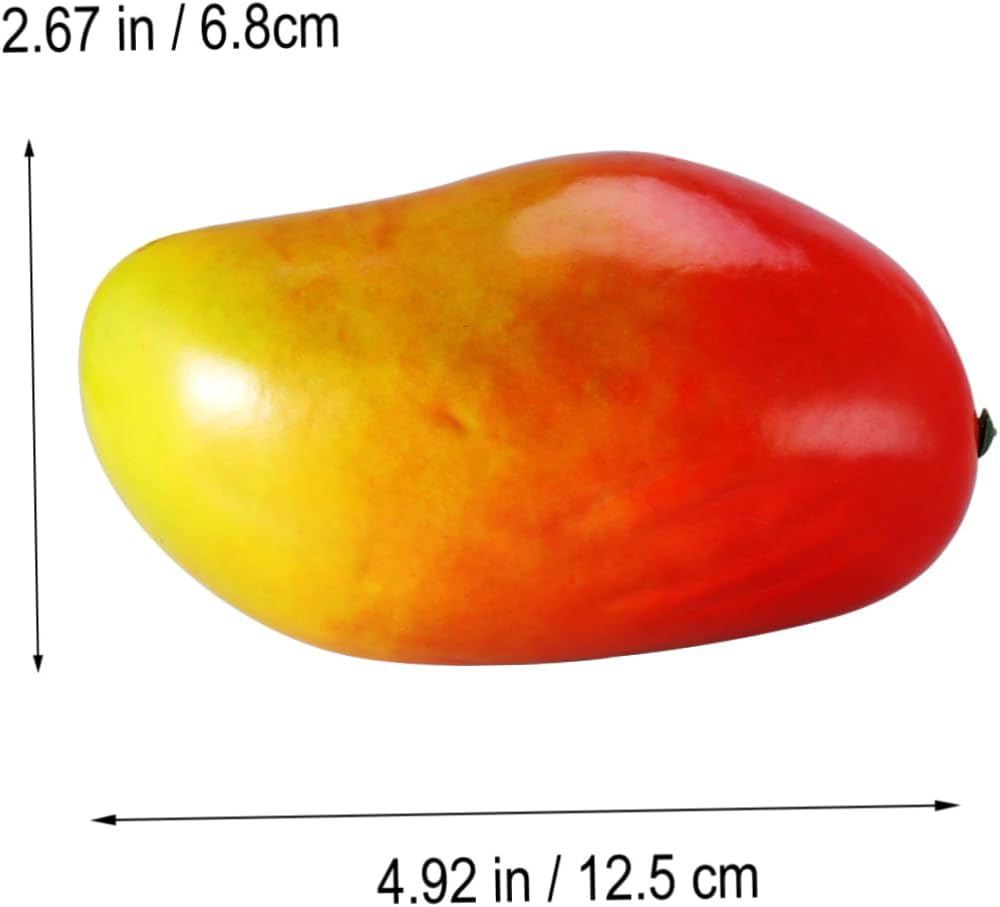 Creative Red Yellow Mango Artificial Fruit Props for Photography and Display