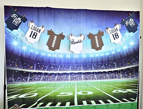 BINQOO 7x5ft Football Field Photo Background