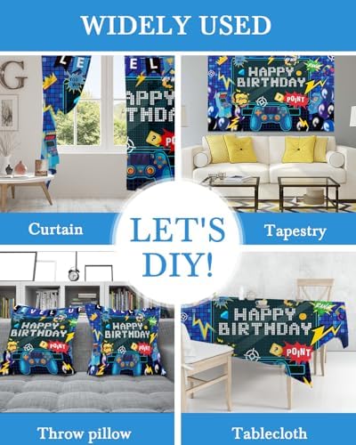 Mocsicka Gaming Birthday Photo Background 7x5ft