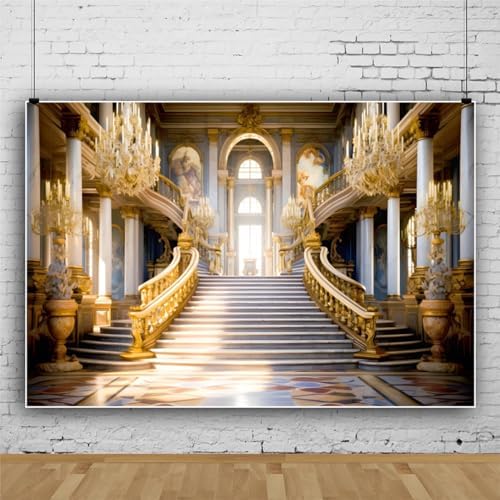 Leyiyi 10x8ft Elegant Hall Backdrop for Photography