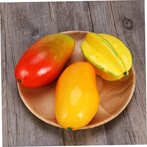 Realistic Red Yellow Mango Artificial Fruit Display Prop