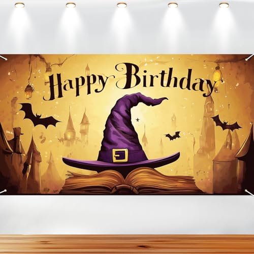 Magic Wizard Birthday Backdrop - 59x328ft