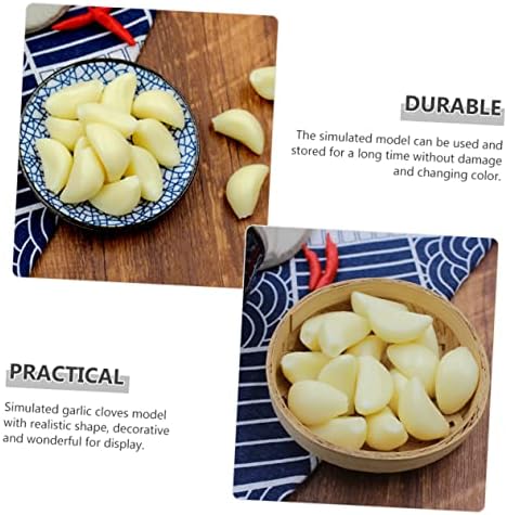 10pcs Realistic Artificial Garlic Cloves for Photo Studio