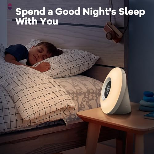 HEYAXA Sunrise Alarm Clock with Wake Up Light and FM Radio