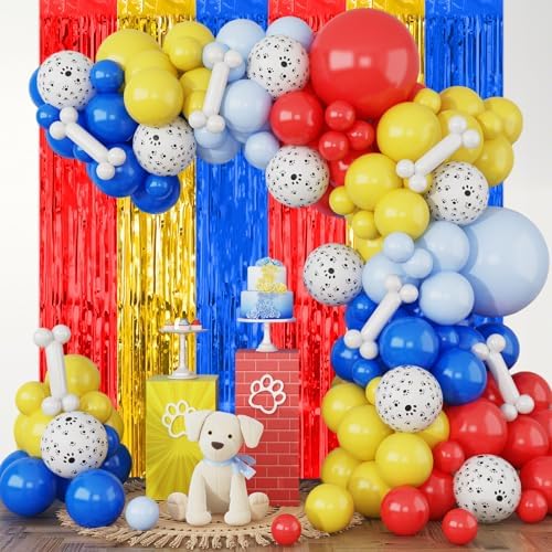 Biapian Paw Birthday Decorations 2 Pack