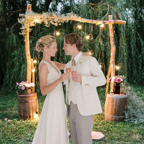 Baocicco 10x10ft Rustic Wedding Backdrop