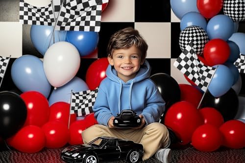 Kate Race Boy Birthday Balloons Photography Backdrop 10x65ft