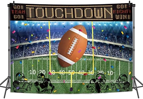 BINQOO Football Backdrop 7x5ft Photo Banner for Parties and Events