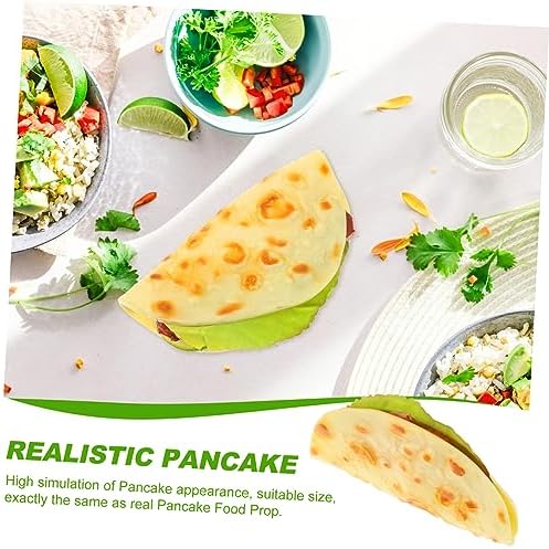 Housoutil Realistic Fake Vegetable Pancake for Photography Props