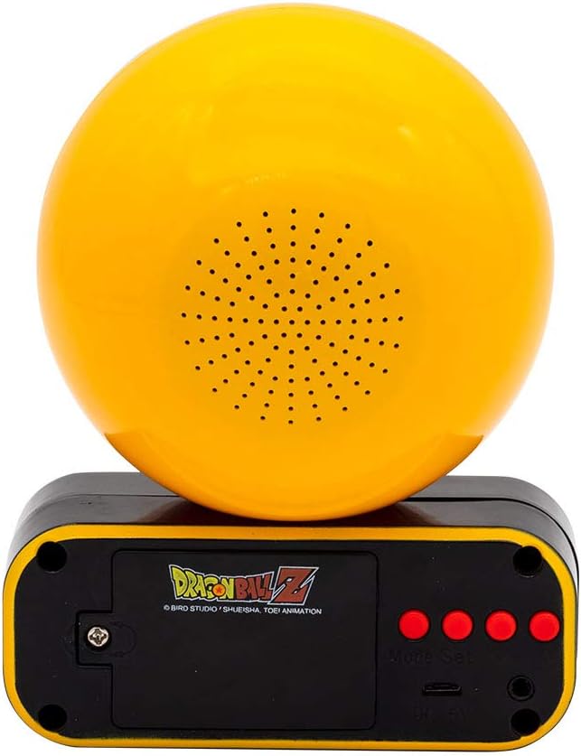 Dragon Ball Z Alarm Clock Speaker with 12-Hour Display