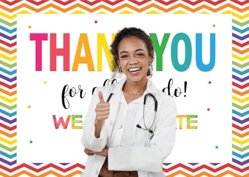 LTLYH 7x5ft Thank You Backdrop for Graduations and Appreciation