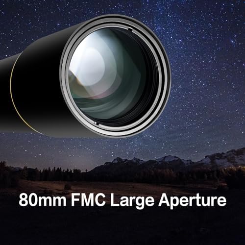 SOLOMARK 80mm Aperture Refractor Telescope for Adults Kids and Beginners