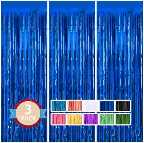 3 Pack Tinsel Curtain Party Decorations