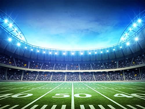 CYLYH 8x6ft Football Field Backdrop for Photography and Events