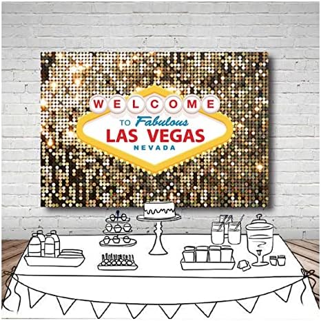 8x6ft Vegas Casino Poker Photo Backdrop