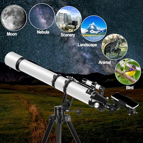 Celticbird High Powered 90mm Refractor Telescope for Adults