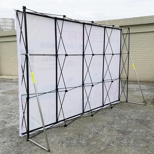23m x 455m Pop Up Backdrop Stand with Support Bars