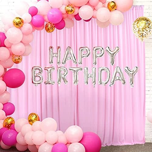 AK TRADING CO 10ft x 8ft Pink IFR Polyester Backdrop Drapes