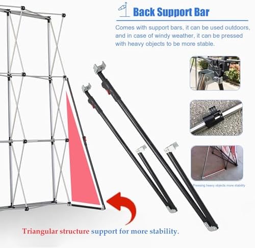 Foldable Aluminum Tension Backdrop Stand for Trade Shows and Events