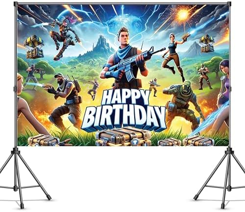 IndoTribe Gaming Birthday Backdrop 6x4ft Decorations