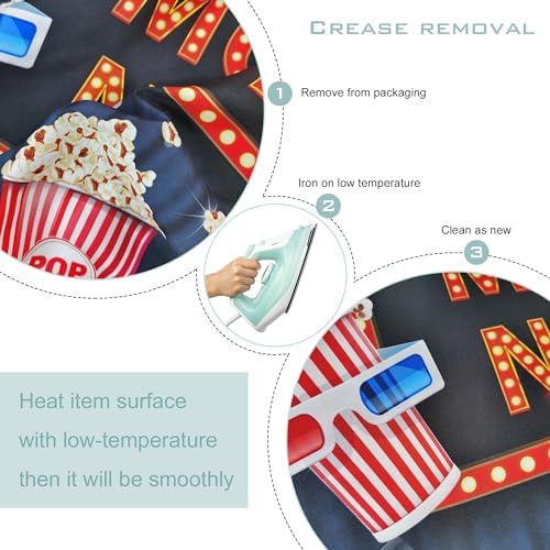 Movie Night Backdrop 7x5ft for Parties and Photo Booths