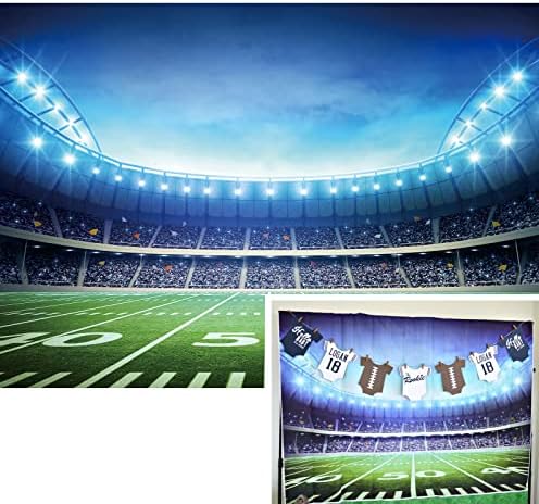 BINQOO 7x5ft Football Field Photo Background
