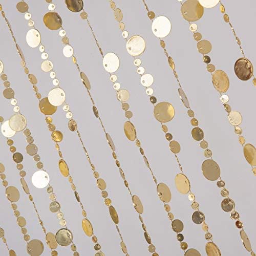 FlavorThings Gold Bubble Beaded Curtain 3 x 6