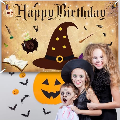 Wizard Birthday Backdrop Banners 6x36ft Party Decor Background