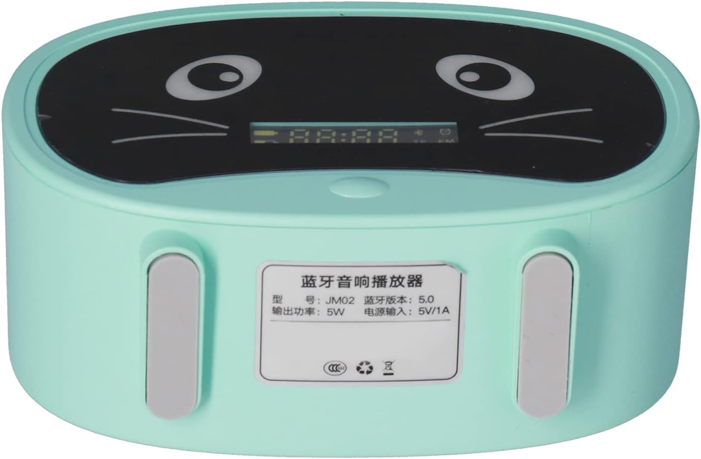 Cute Cat Ear Bluetooth Speaker with Dual Alarm