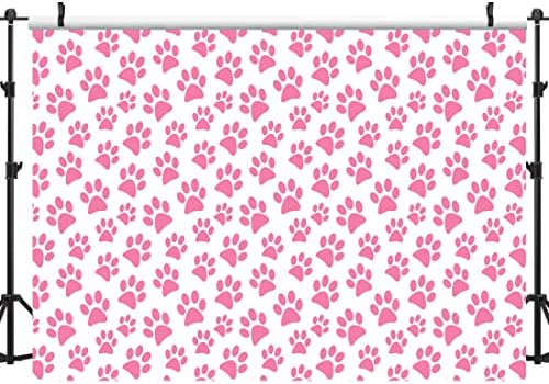 Lofaris Paw Prints Photo Background 5x3ft