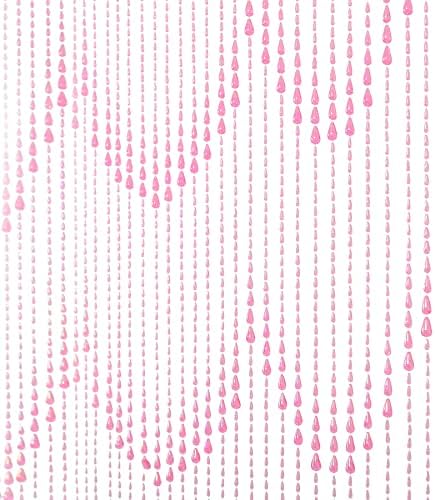 FlavorThings Iridescent Raindrops Beaded Curtain 34 Strands