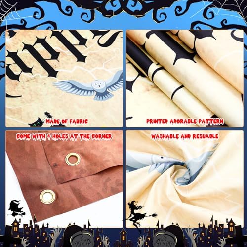 Wizard Birthday Backdrop Banners 6x36ft Party Decor Background
