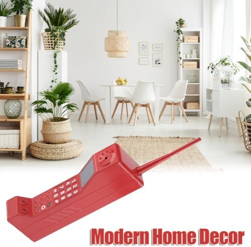 Retro Brick Phone Prop for Photography and Home Decor