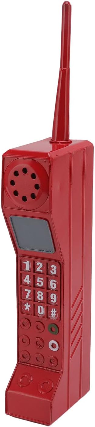 Retro Brick Phone Prop for Photography and Home Decor