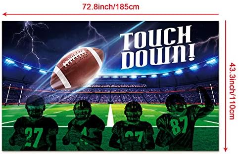 Blulu Football Field Decor Backdrop Banner for Party Supplies