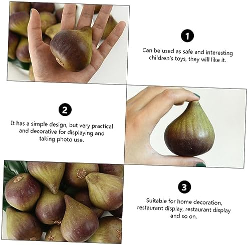 5Pcs Lifelike Simulation Fig Props for Photography and Party Display