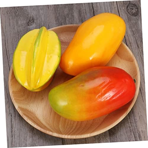 Realistic Red Yellow Mango Artificial Fruit Display Prop