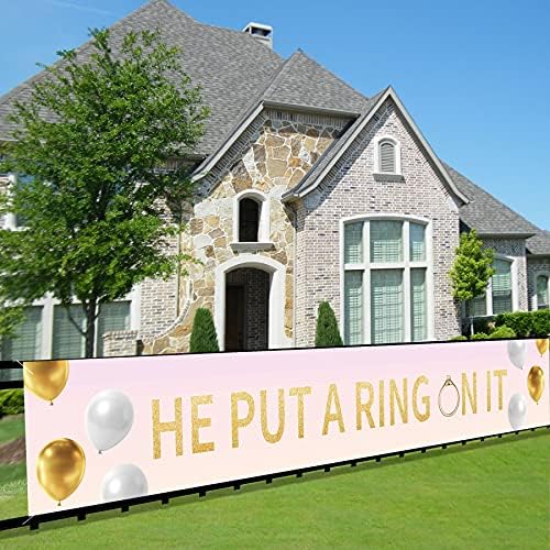 Joyiou Rustic Wedding Engagement Banner 98x16ft