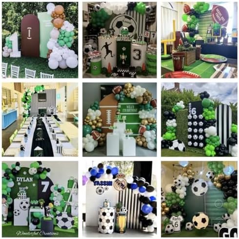 Sports Football Field Birthday Party Arch Backdrop Cover Decorations