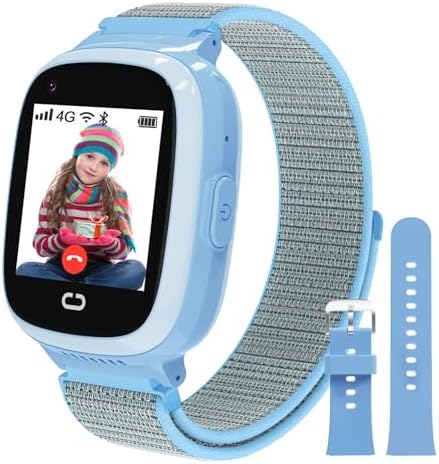 PTHTECHUS 4G Kids Smart Watch with GPS and SIM Card