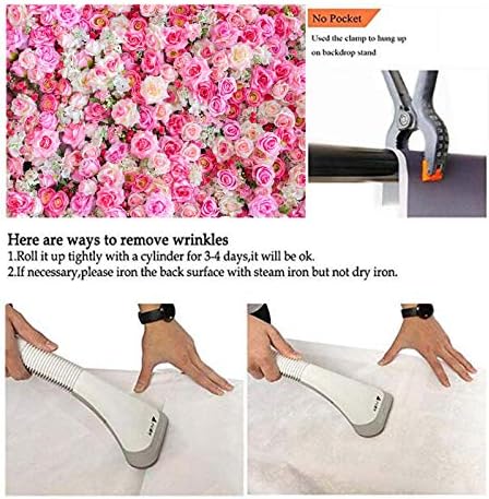 XLL 3D Pink Rose Photo Background 5x3ft Vinyl