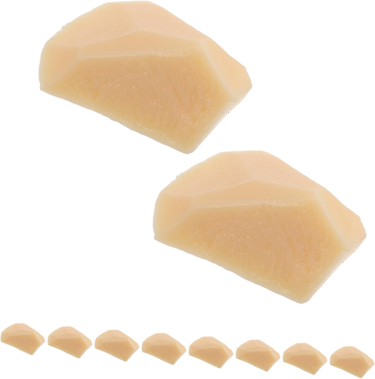10pcs Realistic Fake Potato Chunks Posing Props for Kitchen Displays