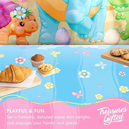 Treasures Gifted Girl Dinosaur Birthday Backdrop