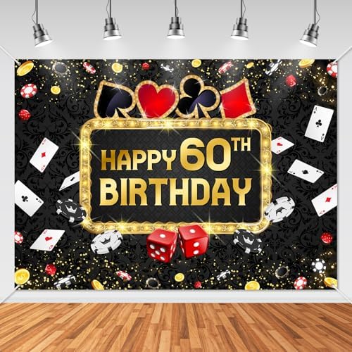 Avezano Casino Birthday Backdrop 7x5ft Las Vegas Theme