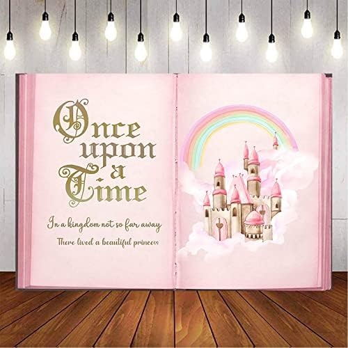 Aumeko Pink Fairytale Castle Photo Backdrop