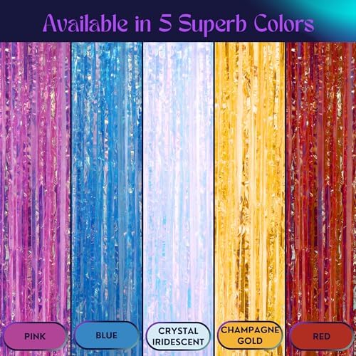 33 X 8 Ft Foil Fringe Backdrop for Parties